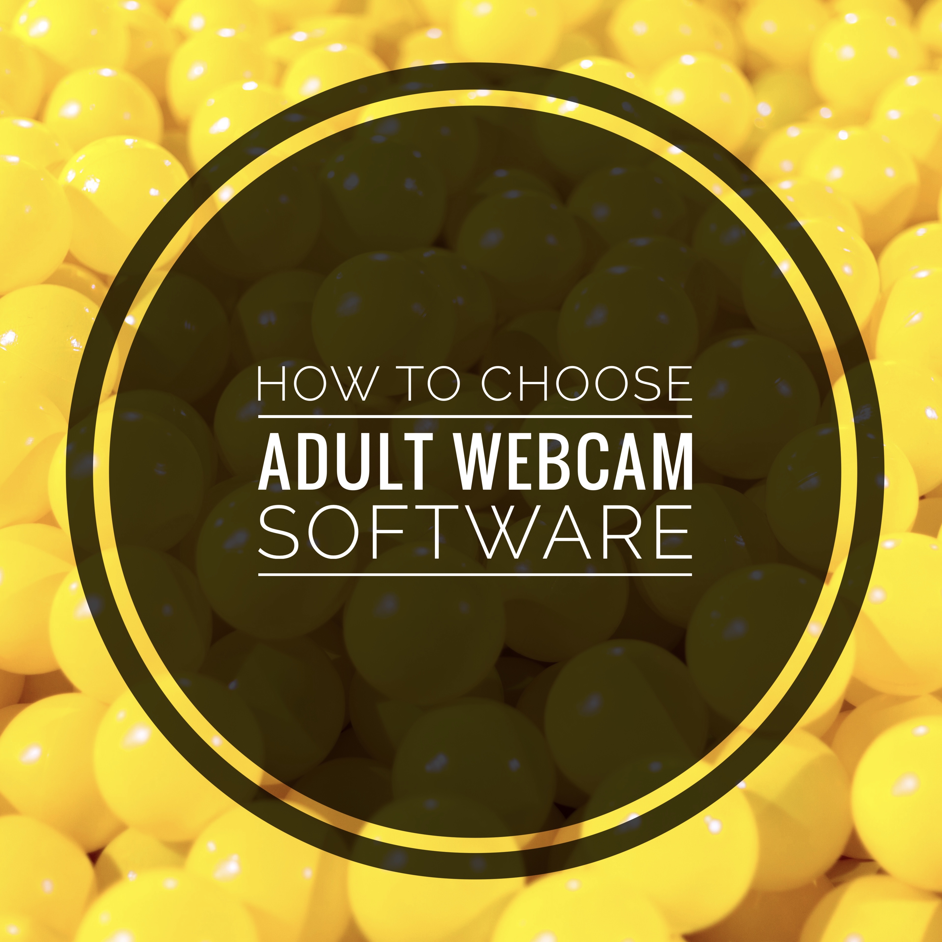 how to choose adult webcam software