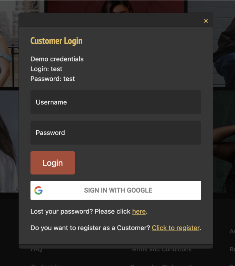 google sign up and sign in addon for webvideo based webcam sites